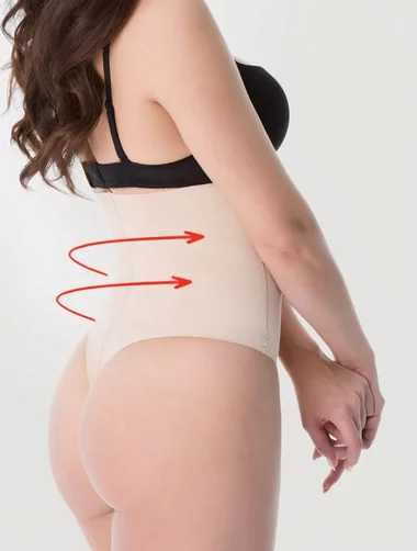 Chiloti tanga modelatori invisible maxi sub sani cu silicon Julimex Basic 275