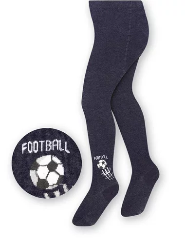 Ciorapi bumbac jeans melanj cu fotbal Steven S071-183