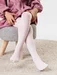 Ciorapi copii bumbac roz deschis cu model impletit Steven S071-370