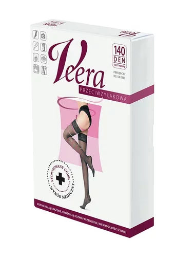 Ciorapi compresivi medicinali cu banda adeziva (18-21 mmHg) Veera 140 den