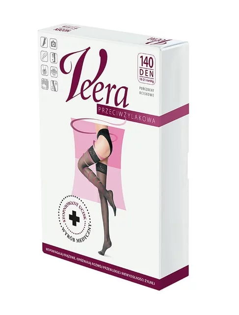 Ciorapi cu banda adeziva compresie ridicata de preventie (18-21 mmHg) Veera 140 den