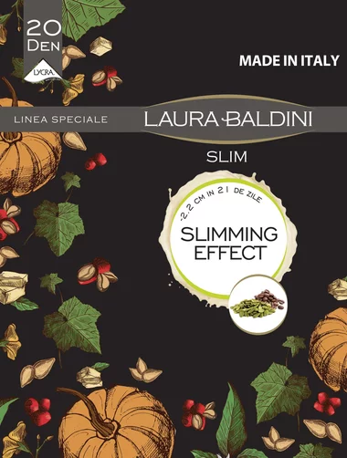 Ciorapi cu extract de cafeina si efect de slabire Laura Baldini Slim 20 den