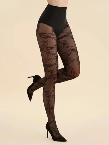 Ciorapi cu model floral Gabriella 576 20 den