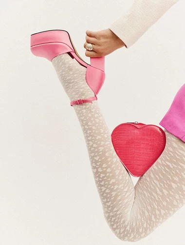 Ciorapi cu model inimioare Gabriella 313 Lovers 60 den
