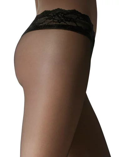 Ciorapi cu talie joasa dantelata Marilyn Erotic Vita Bassa 15 den