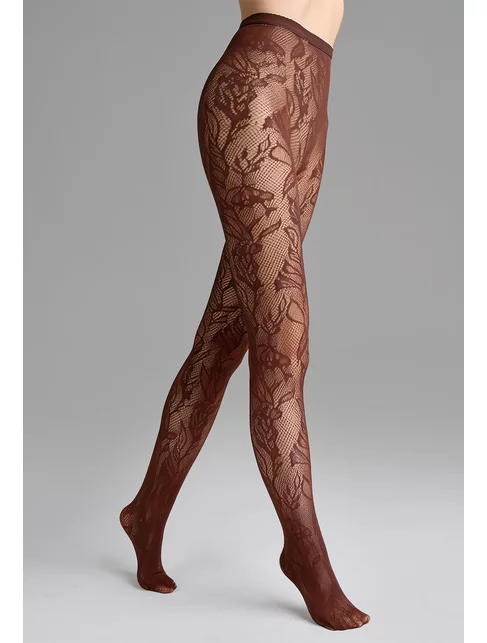 Ciorapi mesh cu model floral Marilyn Charly G001