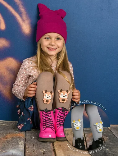 Dresuri copii microfibra 3D si aplicatii jucause Knittex Elkie 50 den