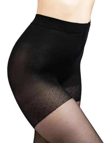 Ciorapi modelatori cu extract de cafeina Fiore Total Slim 20 den