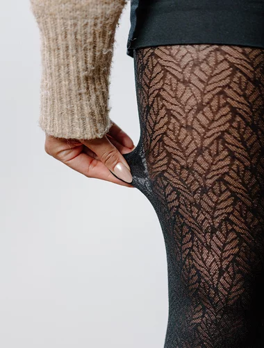 Ciorapi negri cu model Gabriella Pryma 1216 60 den