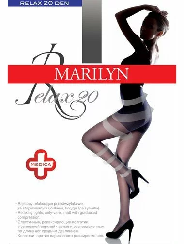 Ciorapi compresivi (3.75-6.75 mmHg) Marilyn Relax 20 den