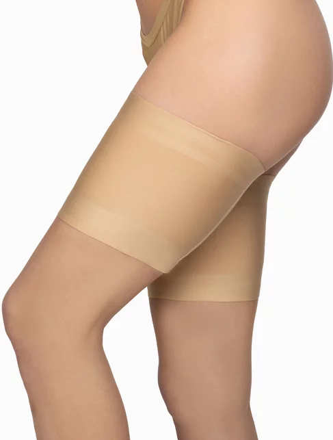 Set 2 jartiere cu silicon pentru preventia iritatiei Annes Satin Thigh