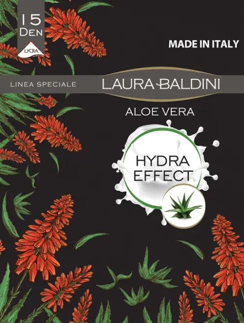 Ciorapi cu aloe vera si efect de hidratare Laura Baldini Aloe Vera 15 den