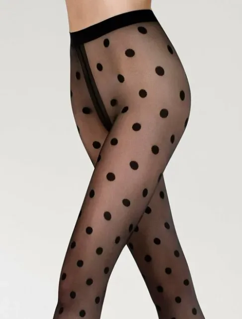 Ciorapi cu buline negre Gatta Funny 07 20 den