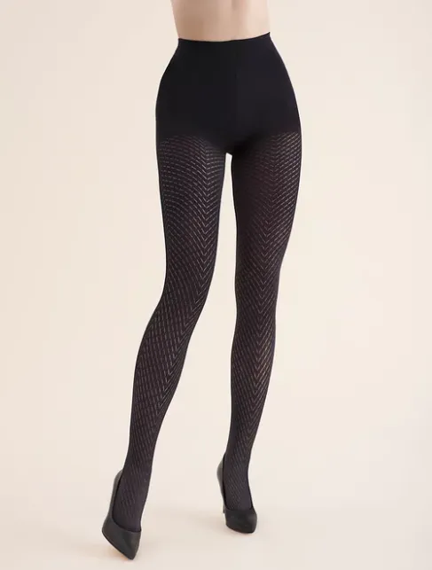 Ciorapi cu model geometric Gabriella 311 Anett 80 den
