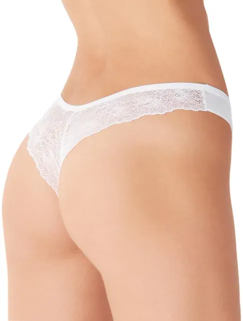 Set 2 perechi chiloti brazilieni cu dantela v-cut Cotonella GD472 0002