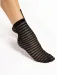 Sosete lycra negre cu dungi late Fiore Izzy 20 den