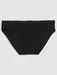 Set 3 perechi chiloti clasici bumbac cu talia joasa si dantela Cotonella GD286 0003