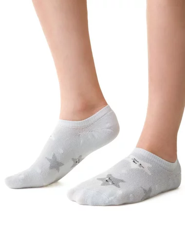 Sosete bebelusi bambus scurte cu stelute Steven S152-044