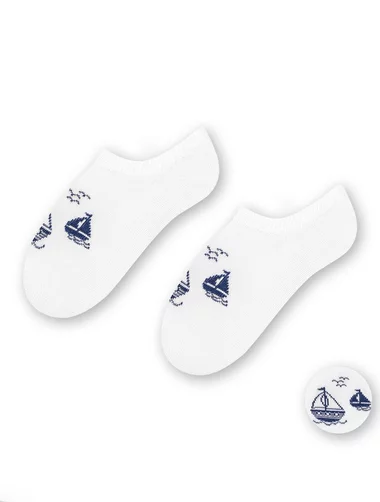 Sosete bebelusi bambus scurte cu vaporase Steven S152-045