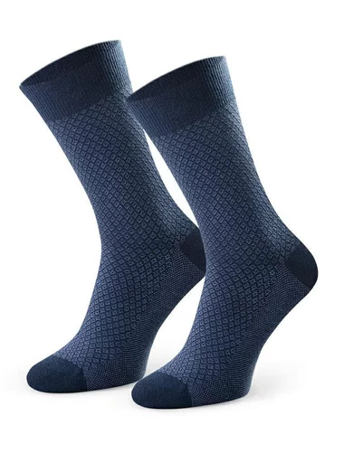 Sosete bleumarin cu model Steven S011-001