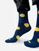 Sosete bumbac organic cu buline galbene Kabak Lemon Dots