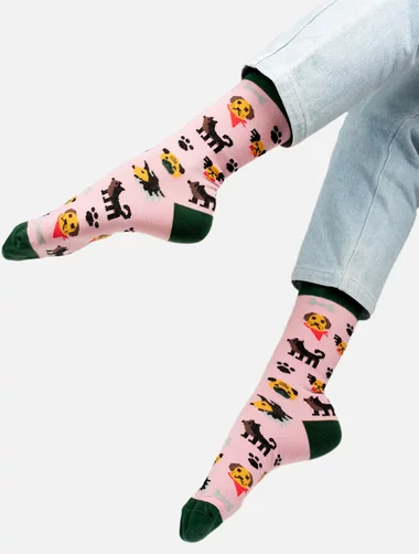 Sosete bumbac organic cu catei Kabak Dogs