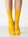 Sosete bumbac organic galbene Kabak Lemon Socks
