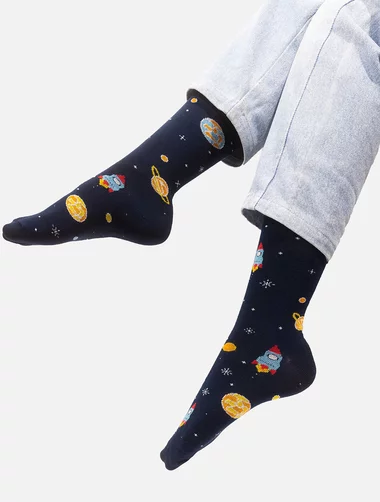 Sosete colorate cu planete Kabak Space Oddity
