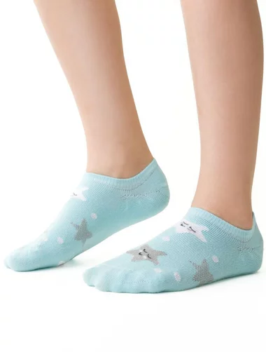 Sosete copii bambus scurte cu stelute Steven S148-043