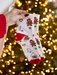 Sosete ecru cu motive de Craciun Intenso 365-200