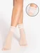 Sosete lycra albe cu picatele negre Gatta Spring Vibes WZ05 15 den