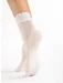 Sosete lycra albe cu talpa intarita si efect de masaj Fiore Pico Massage 20 den