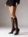 Sosete lycra negre cu model lungi sub genunchi Laura Baldini Frosty Steps 20 den