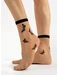 Sosete lycra nude cu fluturasi negri Fiore Summer 15 den