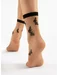 Sosete lycra nude cu fluturasi negri Fiore Summer 15 den