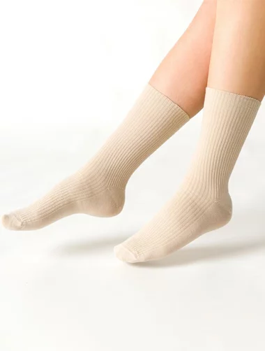 Sosete raiate cu manseta lunga Steven S062