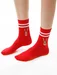 Sosete rosii cu model de Craciun Steven S136-118