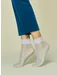 Sosete scurte azur cu dantela Fiore Soft Pop 20 den