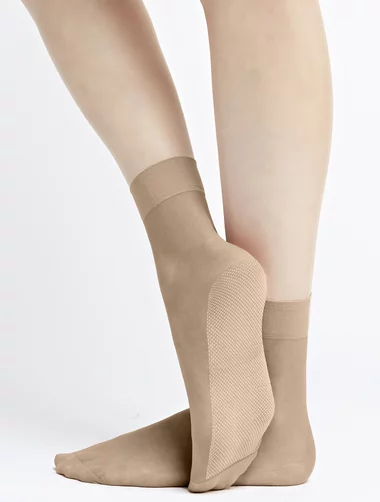 Sosete scurte cu talpa bumbac si efect de masaj Knittex Nature Sole 20 den