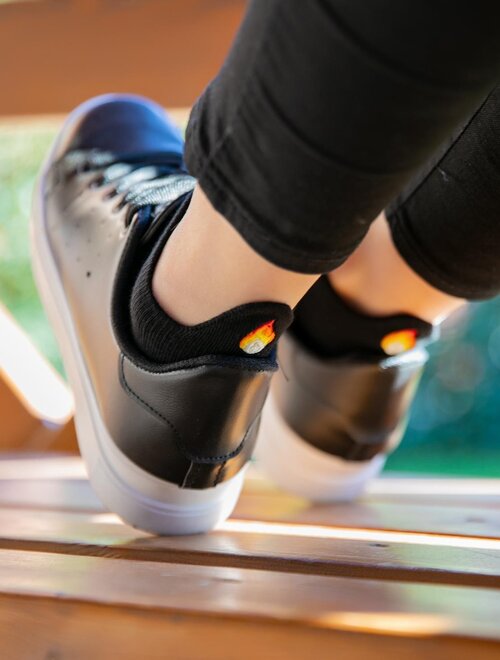 Sosete scurte negre cu model socks concept sc-1879
