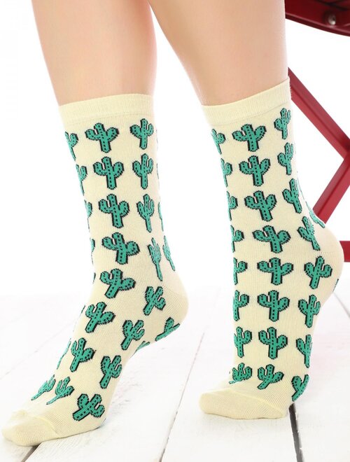 Sosete vesele cu cactusi socks concept sc-1646