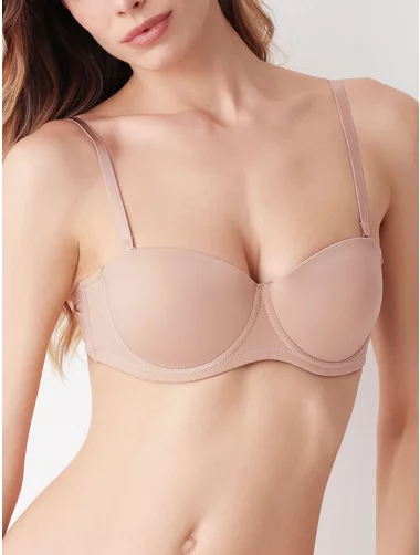 Sutien microfibra balconet cu balene si sarme Cotonella CD003 00B1