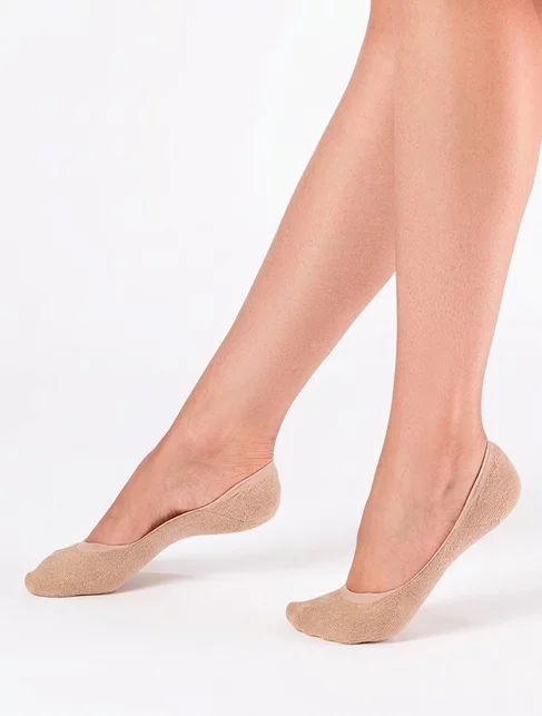 Talpici bumbac cu silicon aplicat la calcai Marilyn Cotton Anti-Slip