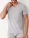 Tricou bumbac barbati cu decolteu in V Cotonella AU297 0001