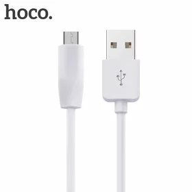 Cablu Micro USB HOCO 1m Alb