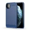 Husa Carbon din TPU flexibil pentru iPhone 11 Navy