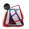 Husa cu Bumper Magnetic si Spate din Sticla Securizata pentru Galaxy A70 Red