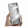 Husa Flip Mirror pentru Galaxy A8+ (2018) Silver