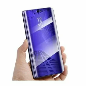 Husa Flip Mirror pentru Galaxy J4 (2018) Plus Purple