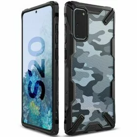 Husa Ringke Fusion X PC + Bumper TPU pentru Samsung Galaxy S20 Black